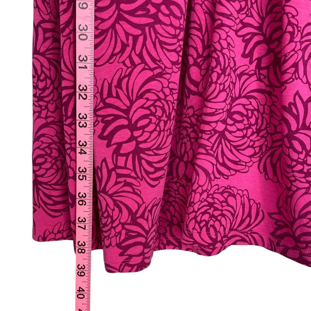 Garnet Hill Floral Knot Front Dress Cotton Stretch Pink Size 2 Travel Vacation - Picture 11 of 13